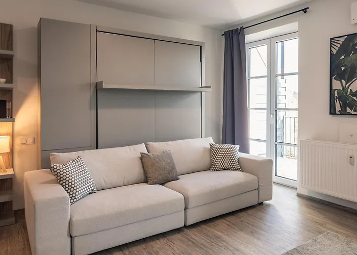 Crest - Riverside Lofts Mit Parken I Balkon I Kueche I Regendusche